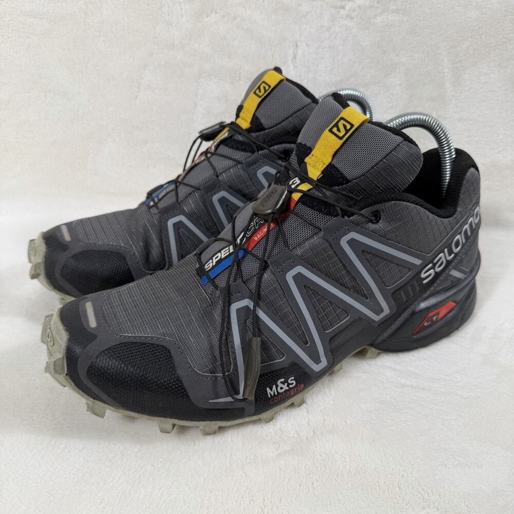 Salomon Speedcross 3 Men’s Size 9 Gray Black Trail Running Hiking Shoes